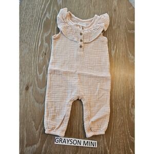 Grayson mini baby girl romper 3-6 mos